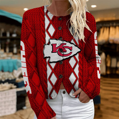 KC x NFL Women's Cardigan Sweater DatND DVT