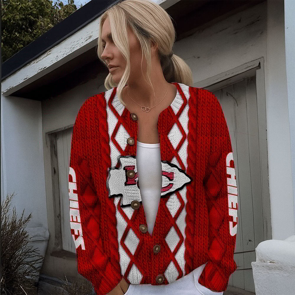 KC x NFL Women's Cardigan Sweater DatND DVT