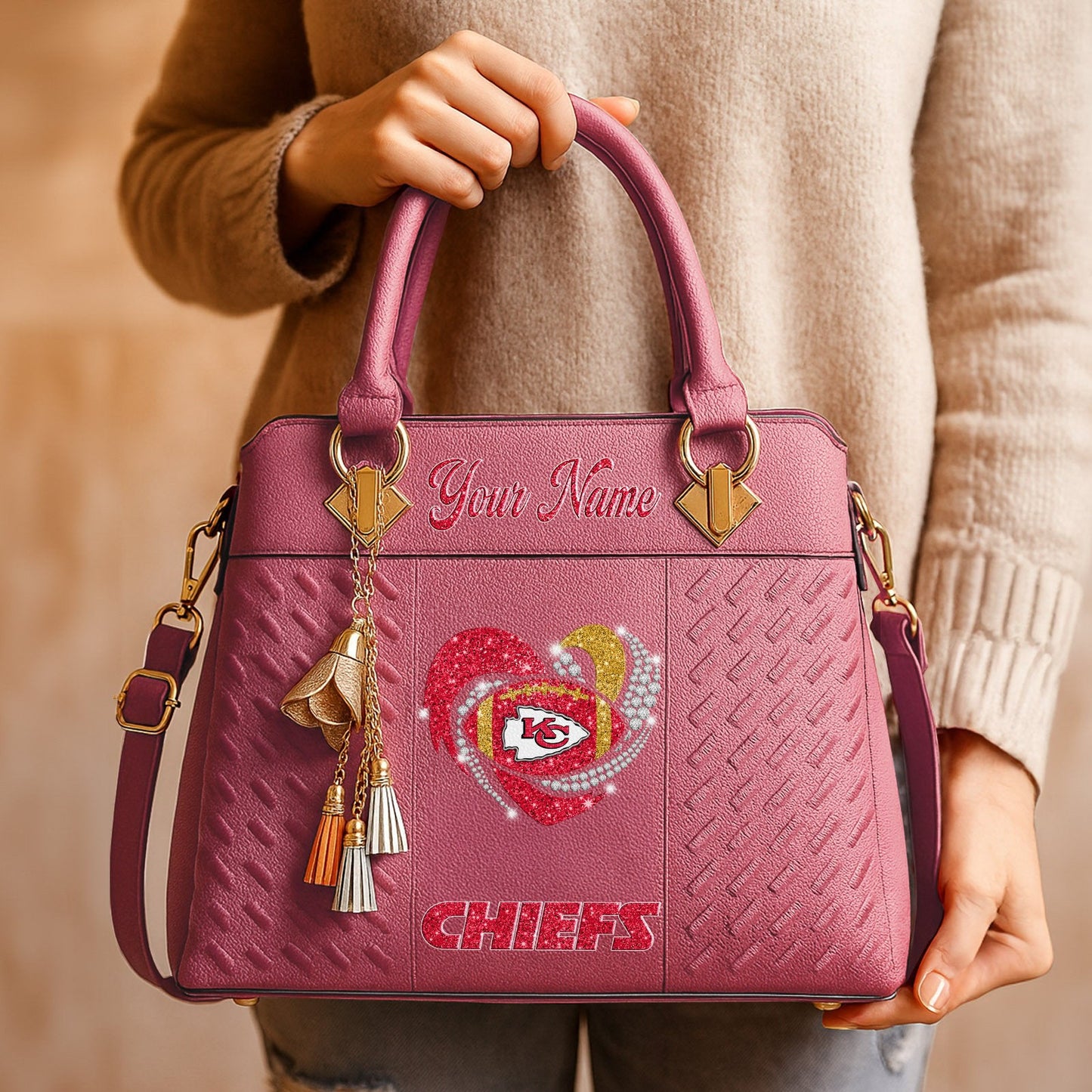 KC x NFL Zip Handbag 0811 DatND DVT