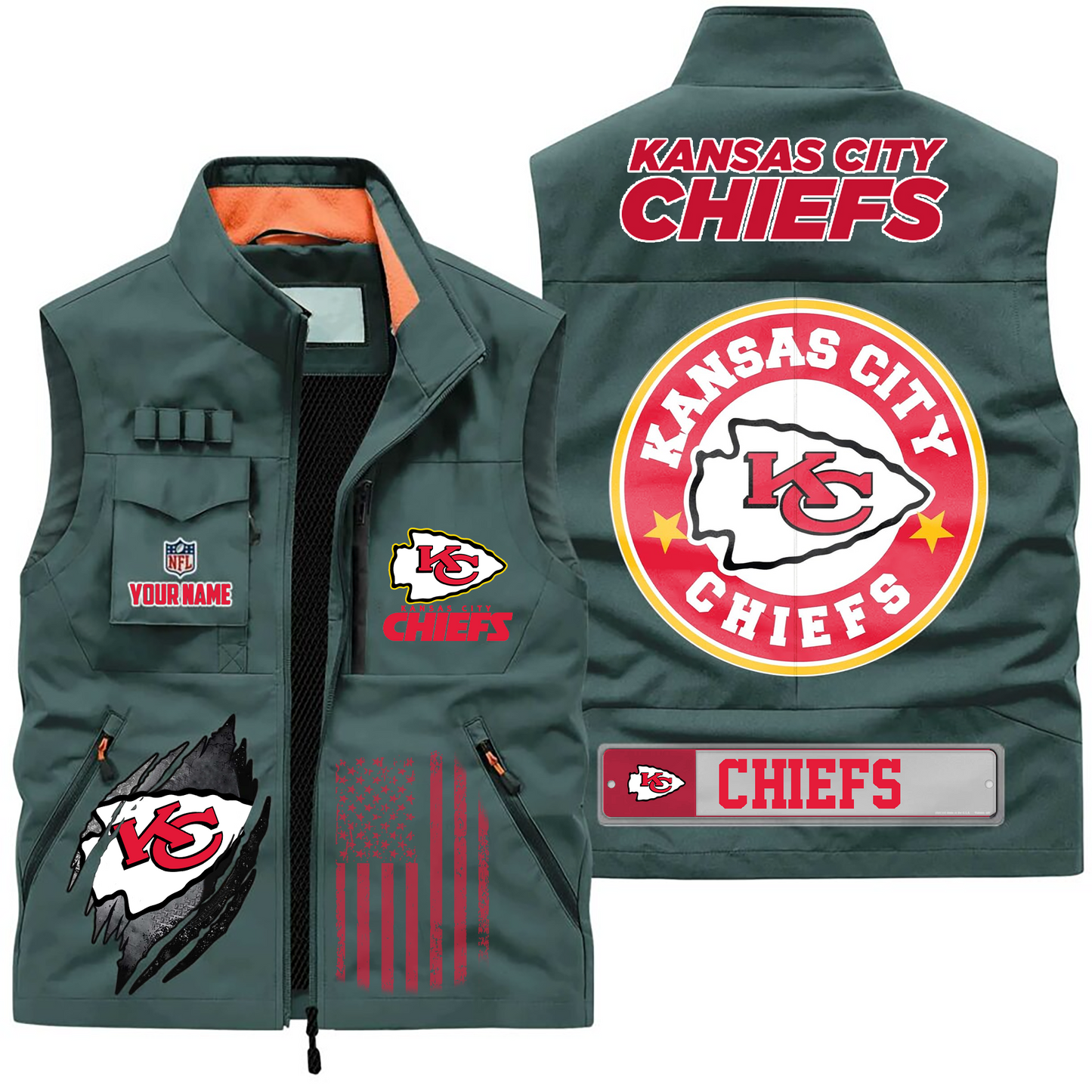 KCC Premium NFL Fishing Vest DDT CTND