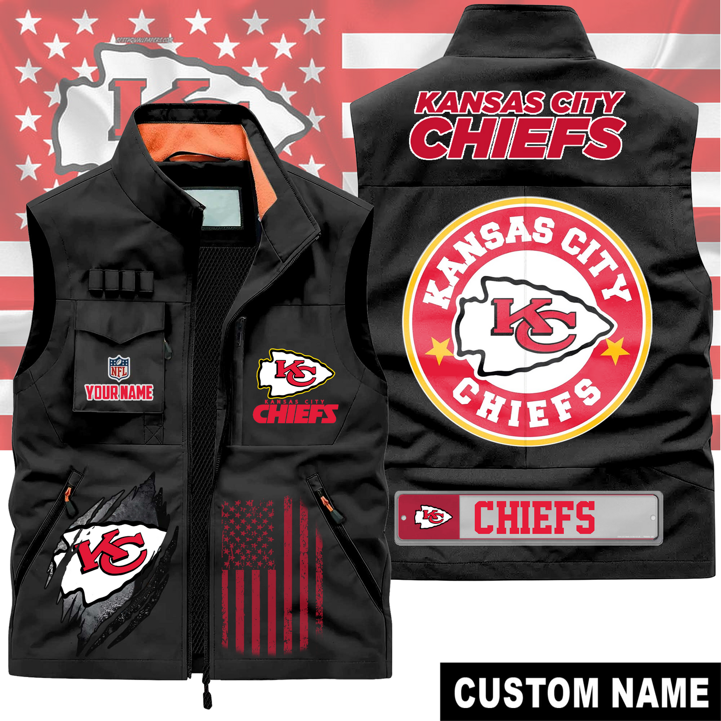 KCC Premium NFL Fishing Vest DDT CTND