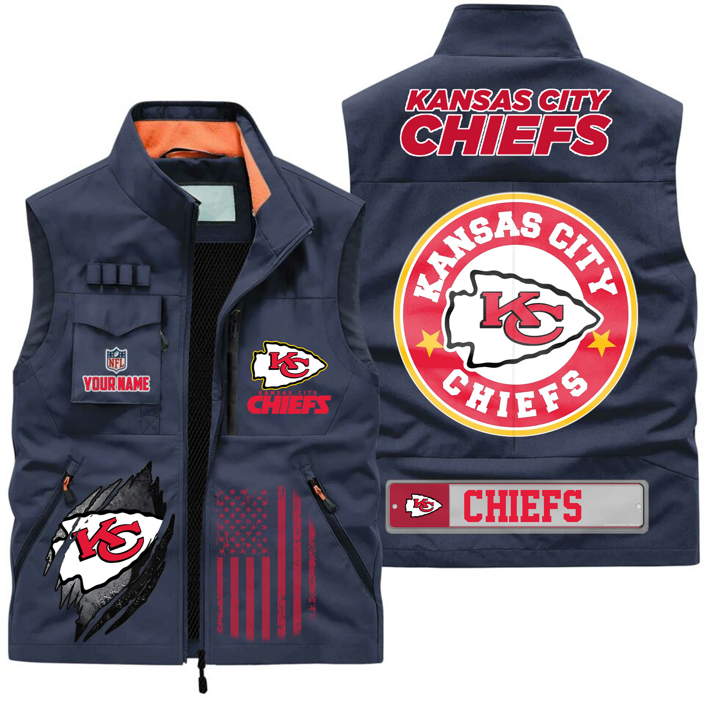 KCC Premium NFL Fishing Vest DDT CTND