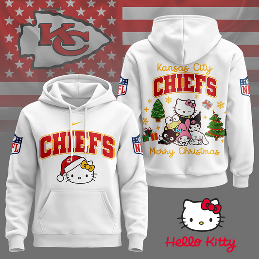 KCC Premium NFL Hello Kitty Christmas 3D Hoodie DDT CTND