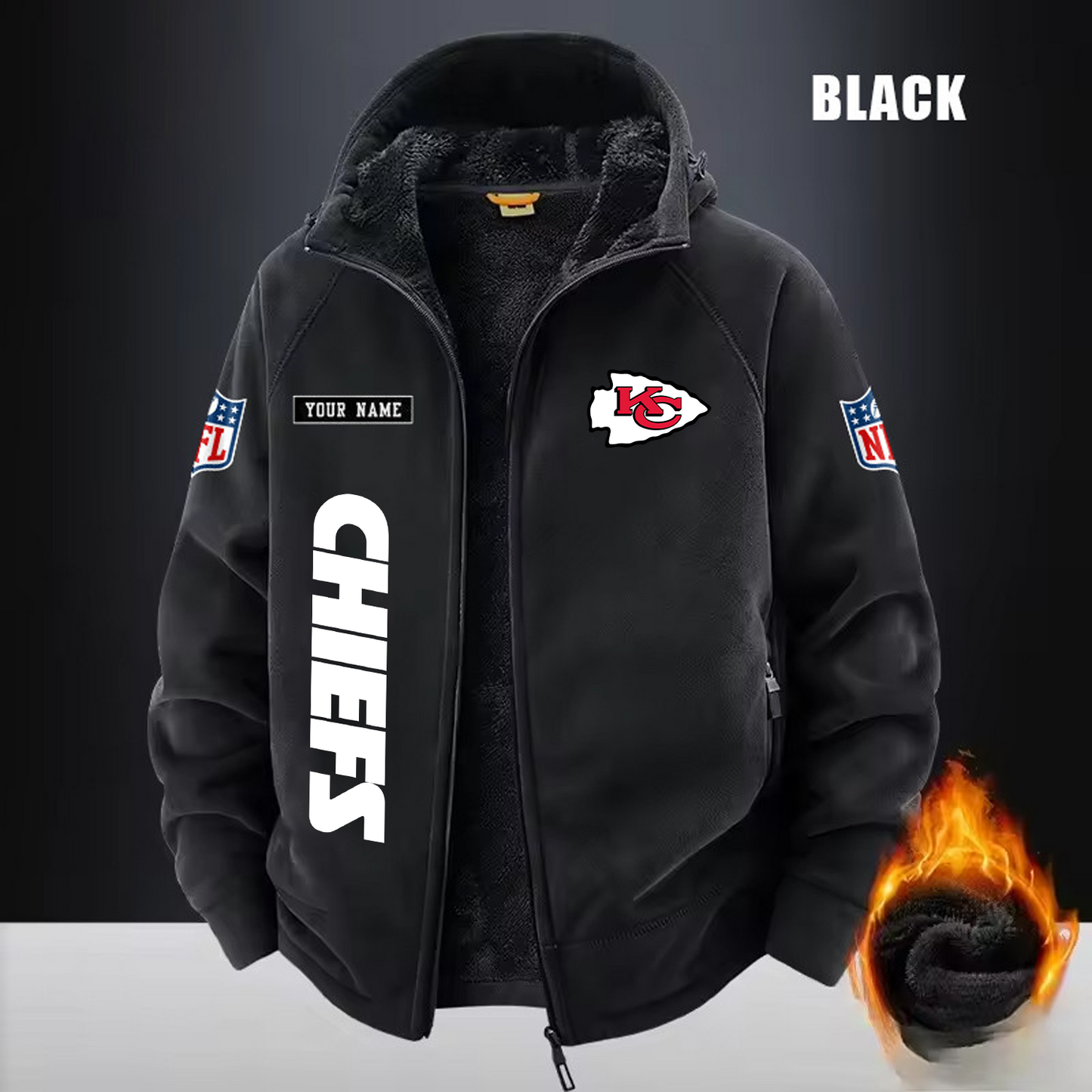 KCC x NFL 3D Half-zip Hoodie DATND TANTD