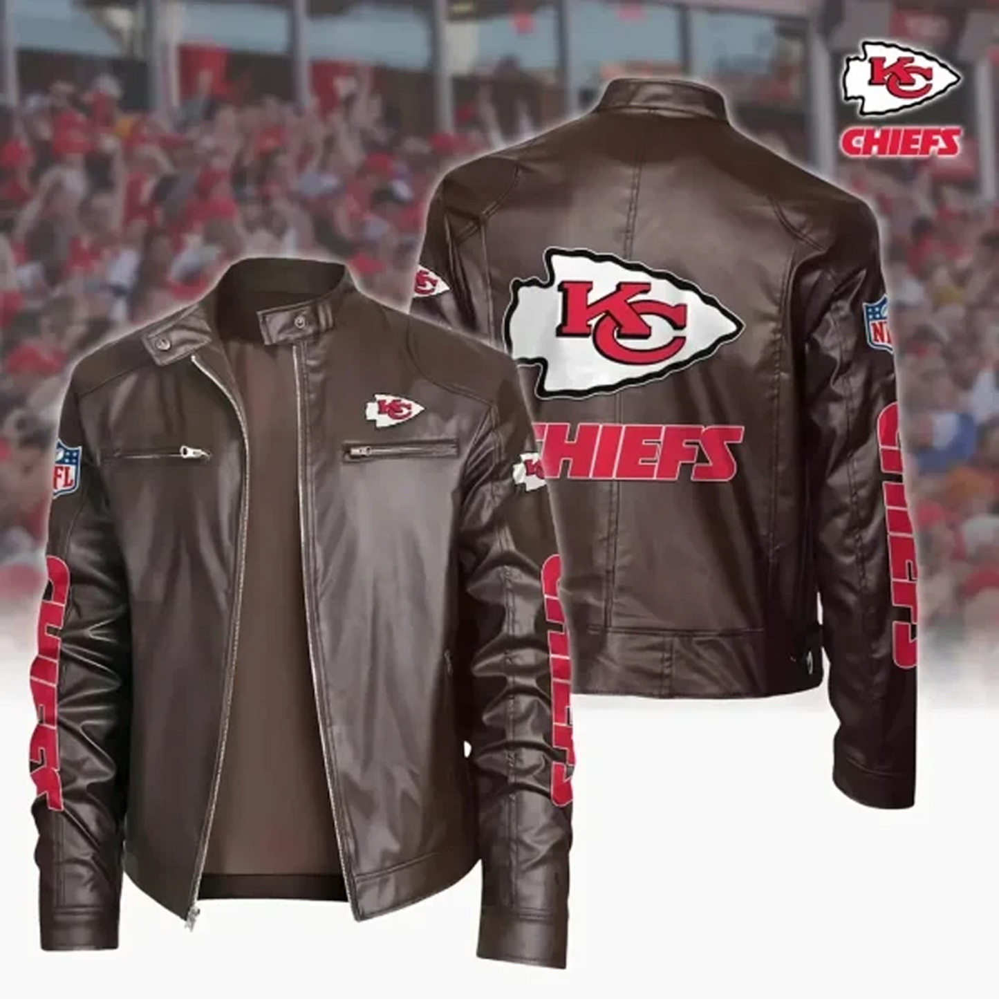 KCC x NFL Sport Leather Jacket DATND TANTD