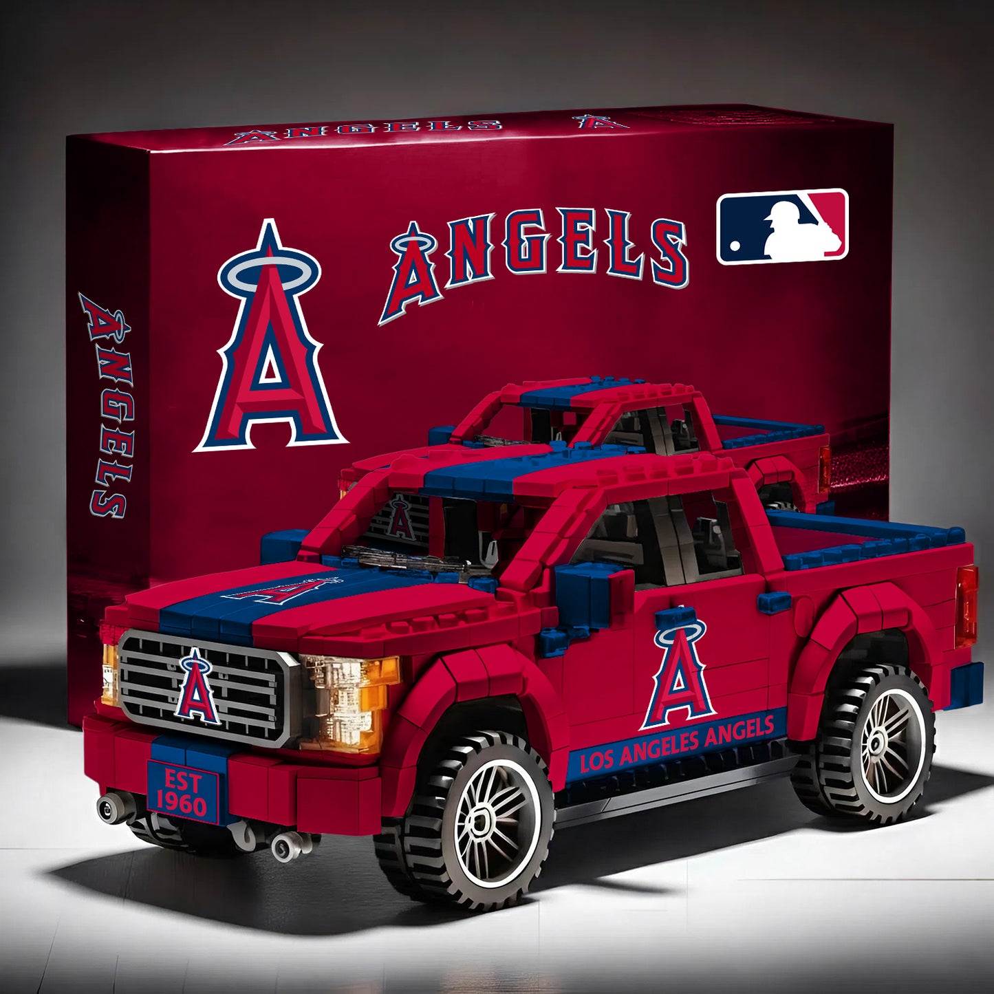 MLB 3D Racing Truck Model Building Block Set V1 NAK NHM