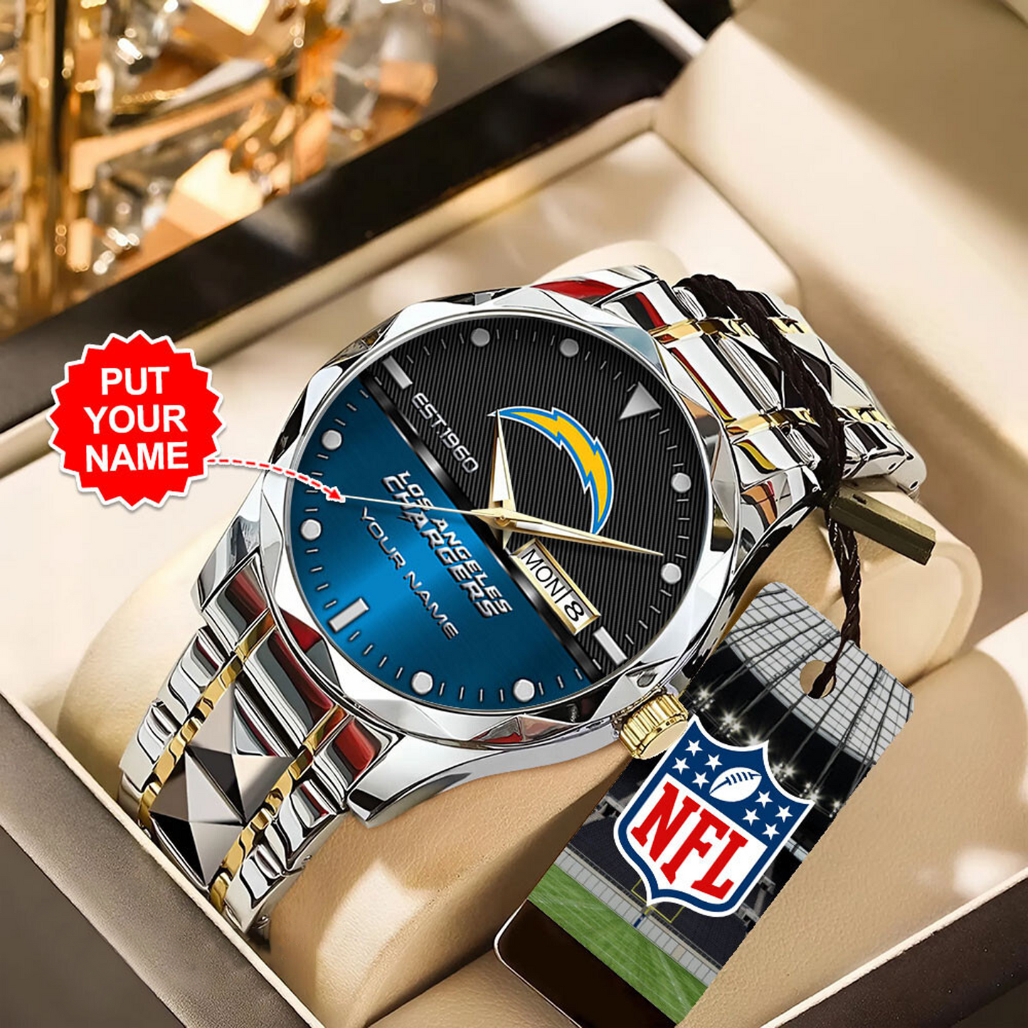 LAC x NFL Alloy Luxury Quartz Watch DATND TANTD