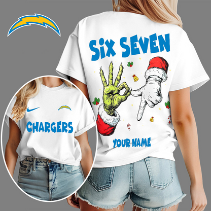 LAC x NFL Funny Six Seven Hot Trend Tshirt Custom Any Name DATND TANTD