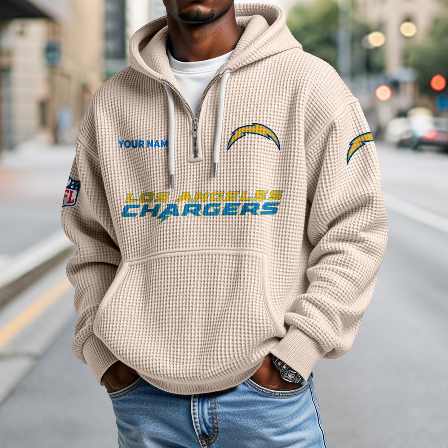 LAC x NFL Waffle Hoodie DatND DVT