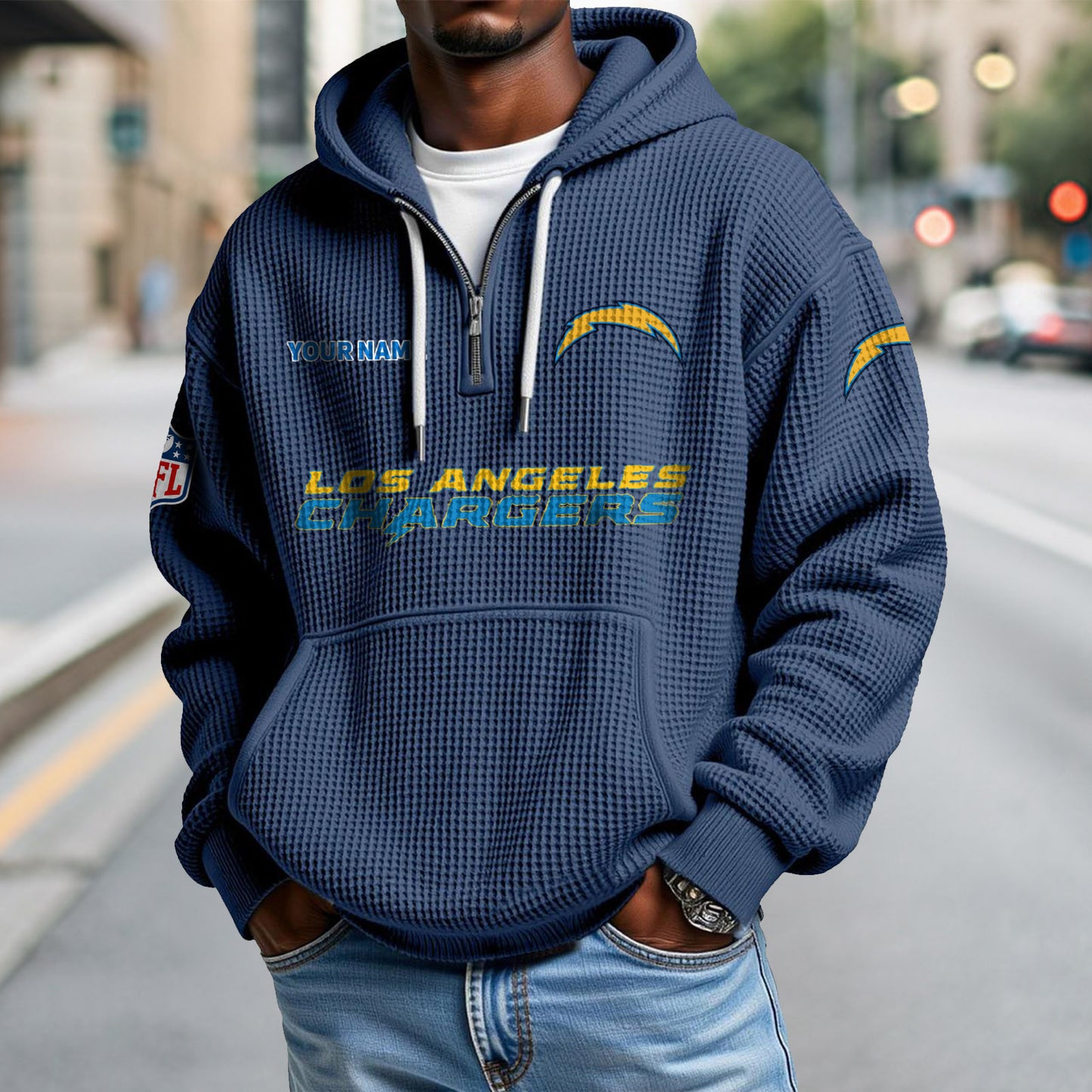 LAC x NFL Waffle Hoodie DatND DVT