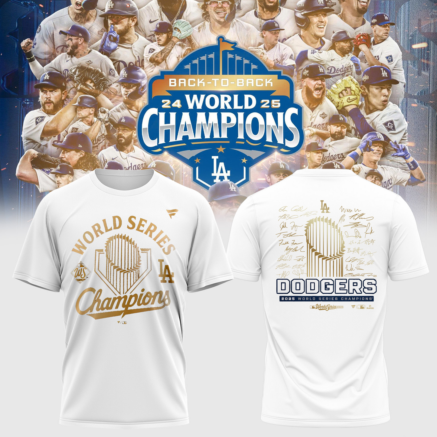 LAD x MLB 2025 World Series Champions 3D Shirt V2 DatND DVT