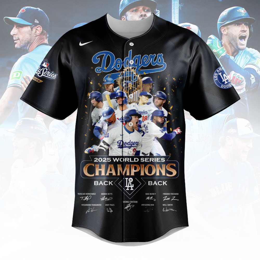 LAD x MLB 2025 World Series Champions Baseball Jersey V1 DatND DVT