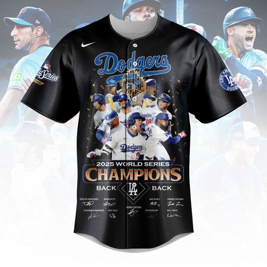 LAD x MLB 2025 World Series Champions Baseball Jersey V1 DatND DVT
