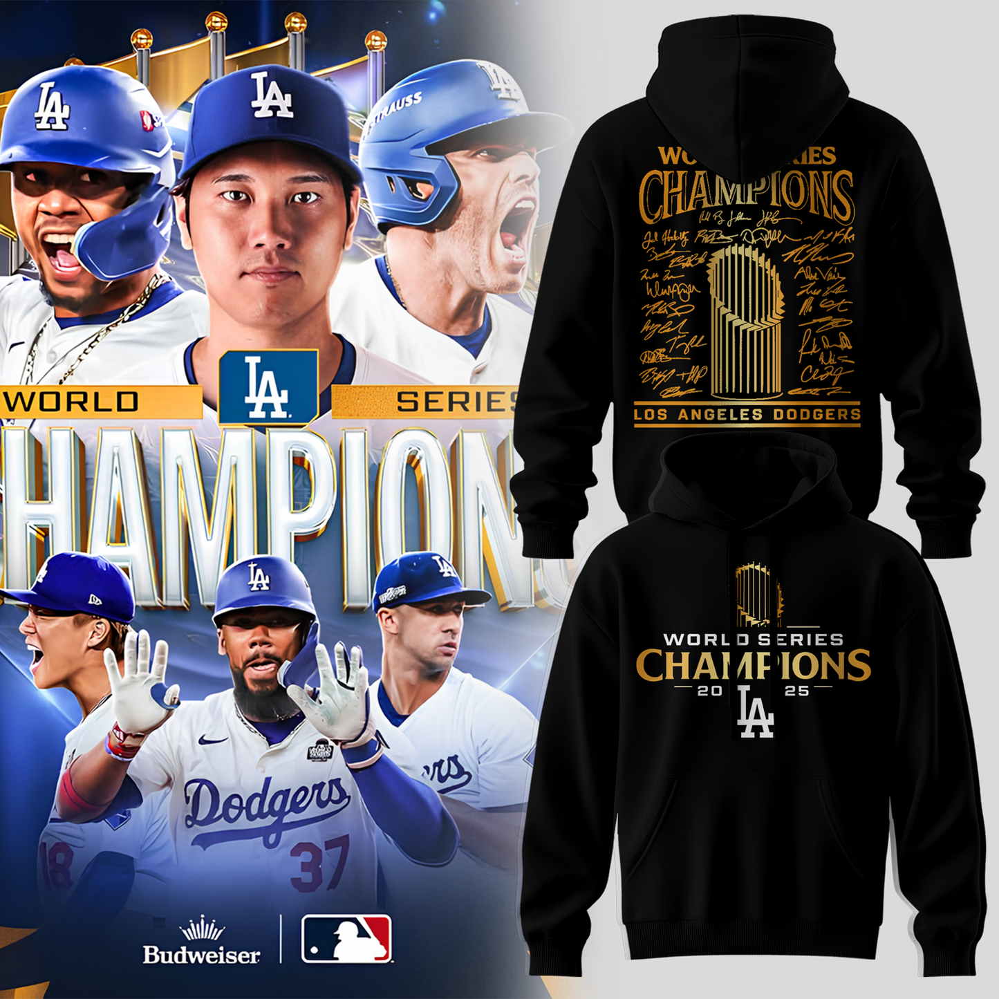 LAD x MLB 2025 World Series Champions Hoodie V4 DatND DVT