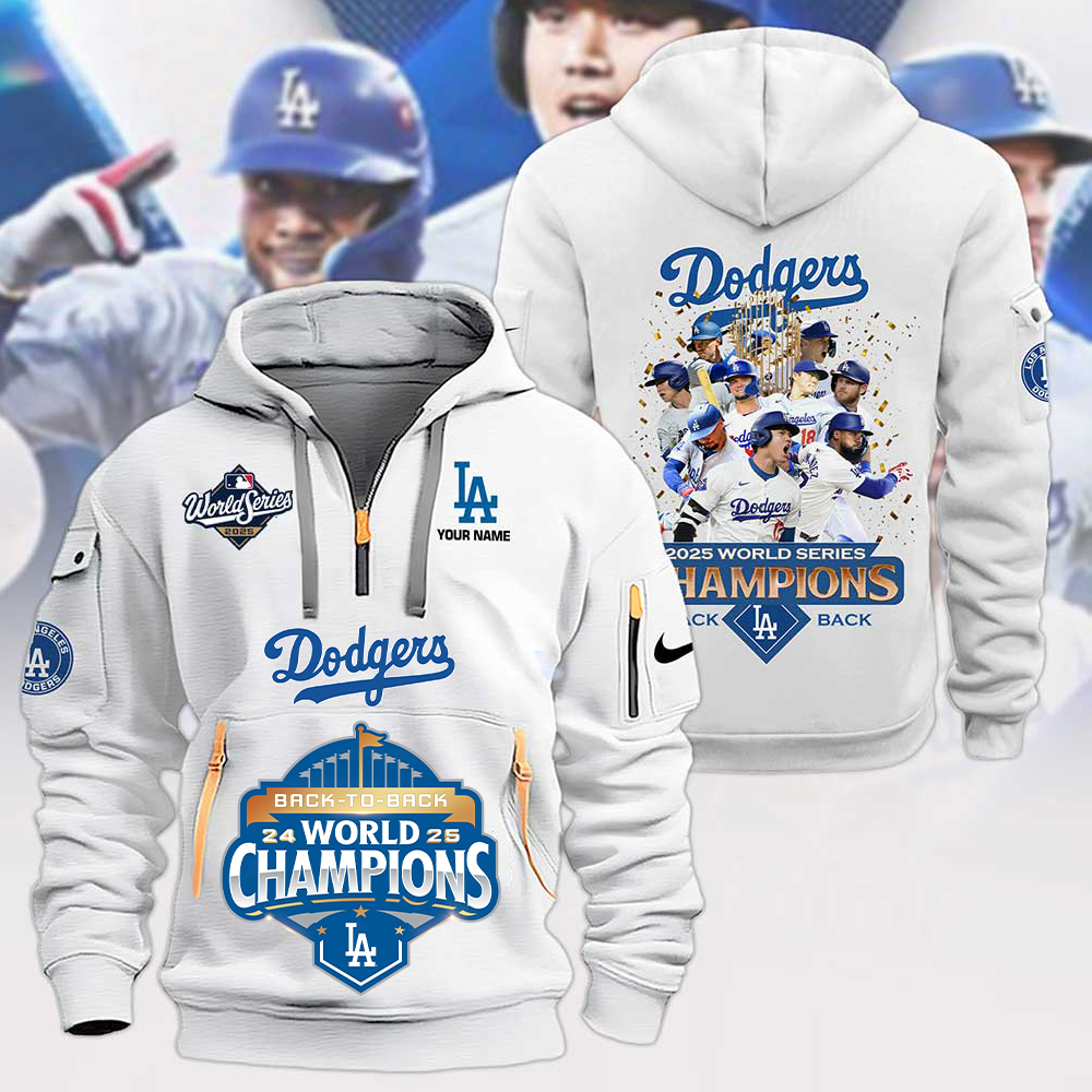 LAD x MLB 2025 World Series Champions Hoodie Zip V2 DatND DVT