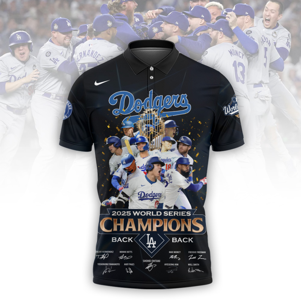 LAD x MLB 2025 World Series Champions Polo V1 DatND DVT