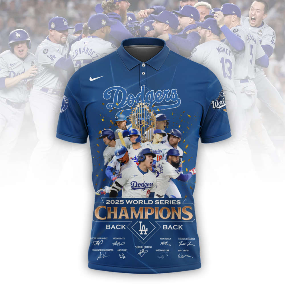 LAD x MLB 2025 World Series Champions Polo V1 DatND DVT
