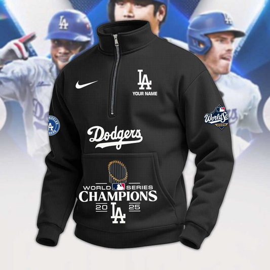 LAD x MLB 2025 World Series Champions Quarter Zip Sweatshirt V1 DatND DVT