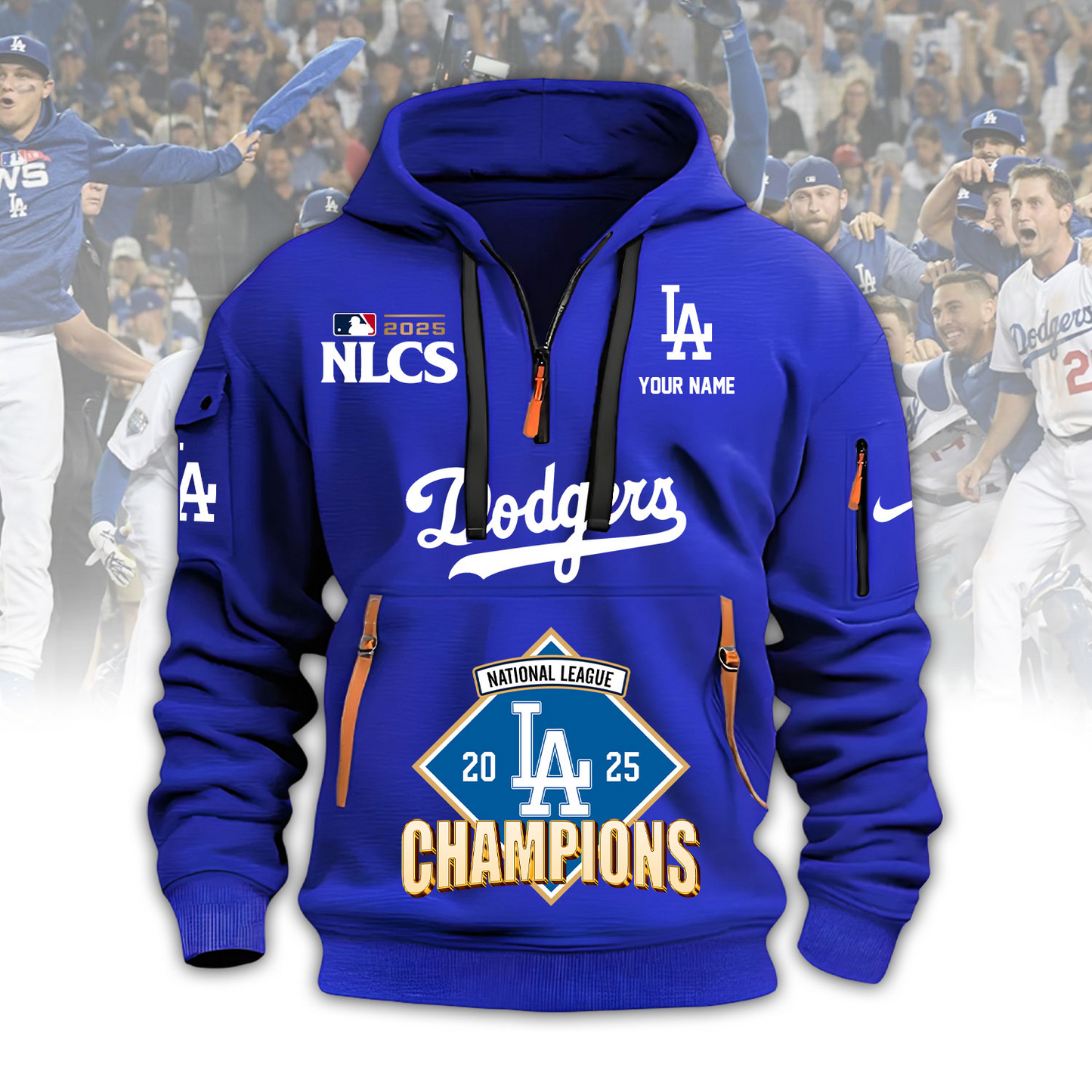 LAD x MLB 2025 World Series Champions Zip Hoodie V3 DatND DVT