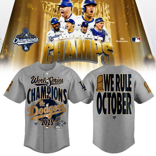 LAD x MLB2025 World Series Champions Locker Room Authentic Baseball Jersey V1 DatND DVT