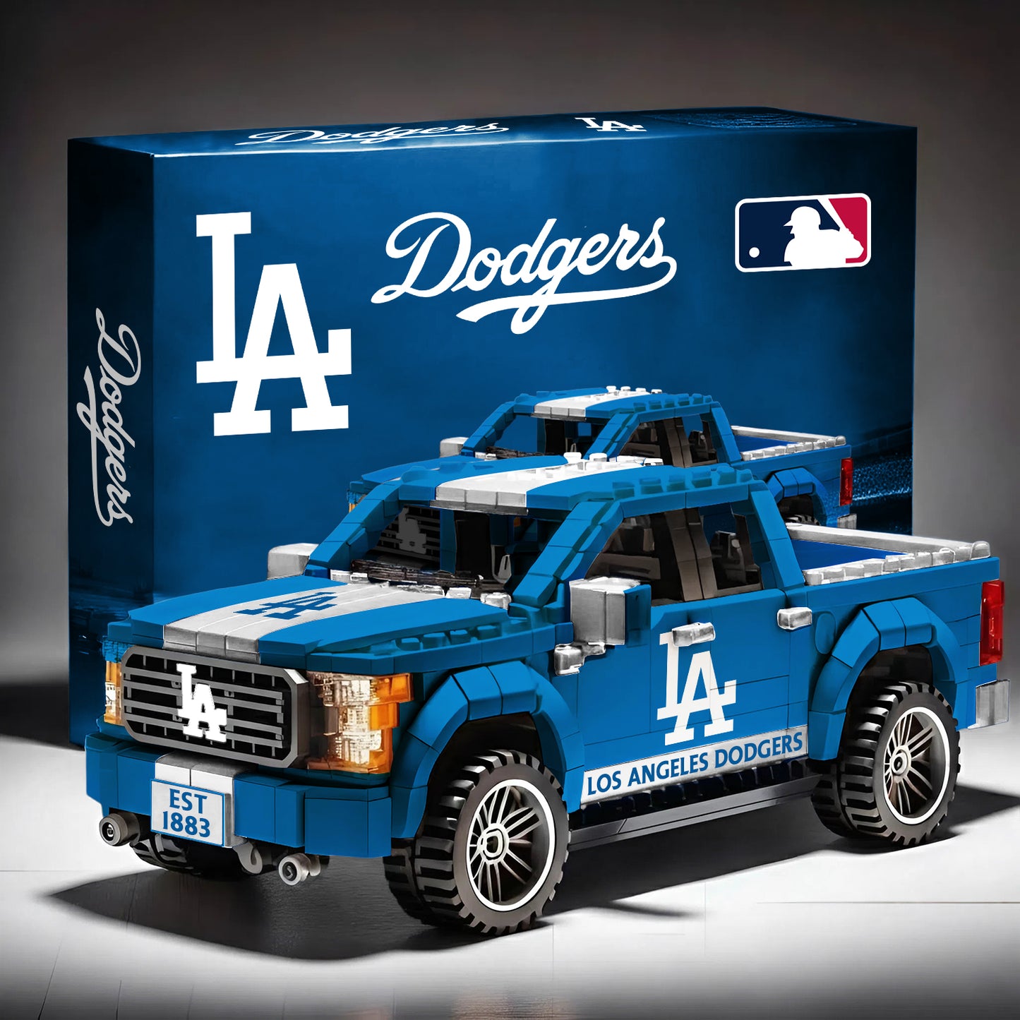 MLB 3D Racing Truck Model Building Block Set V1 NAK NHM