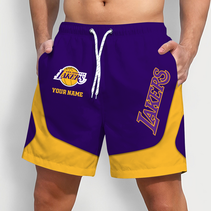 LAL x NBA Team Special Short Pants For Men Custom Name Gifts DATND TANTD