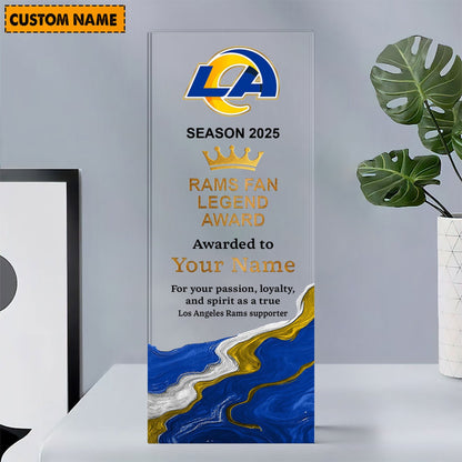 LAR NFL Personalized Acrylic Award Plaque Funny Christmas Gift For Family DDT NTL