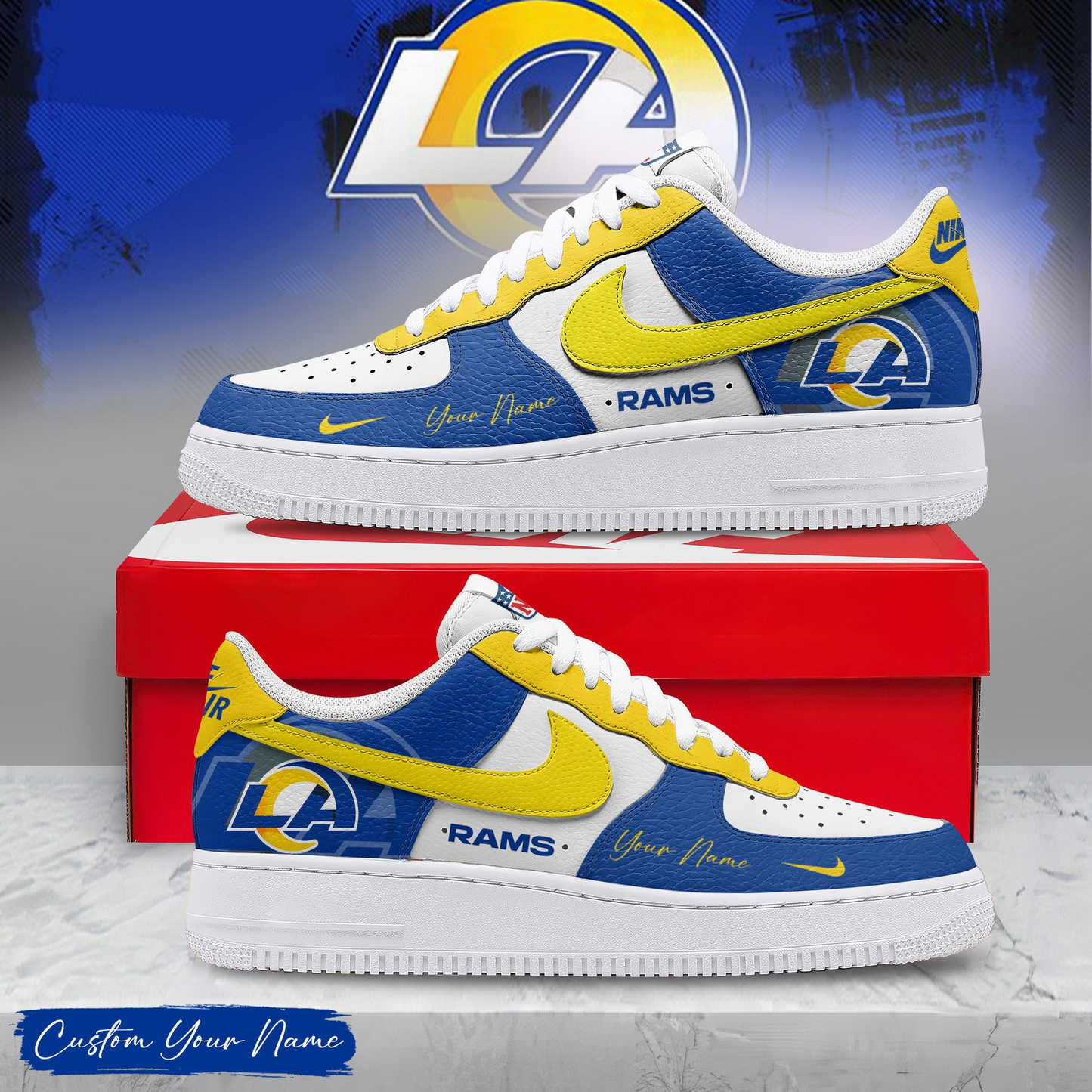 LAR Premium AF1 Sneakers Victory Pride DDT CTND