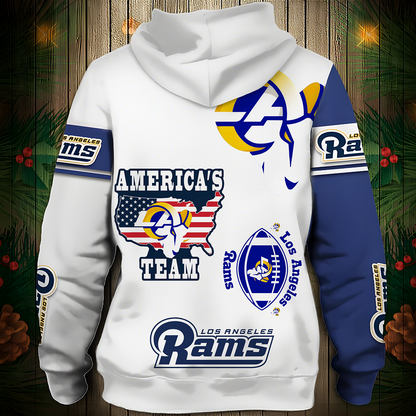 LAR Premium NFL 3D Graphic Hoodie DDT NTL