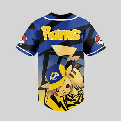 LAR Premium NFL Pikachu Jersey Shirt DDT 101125 HLPHUONG