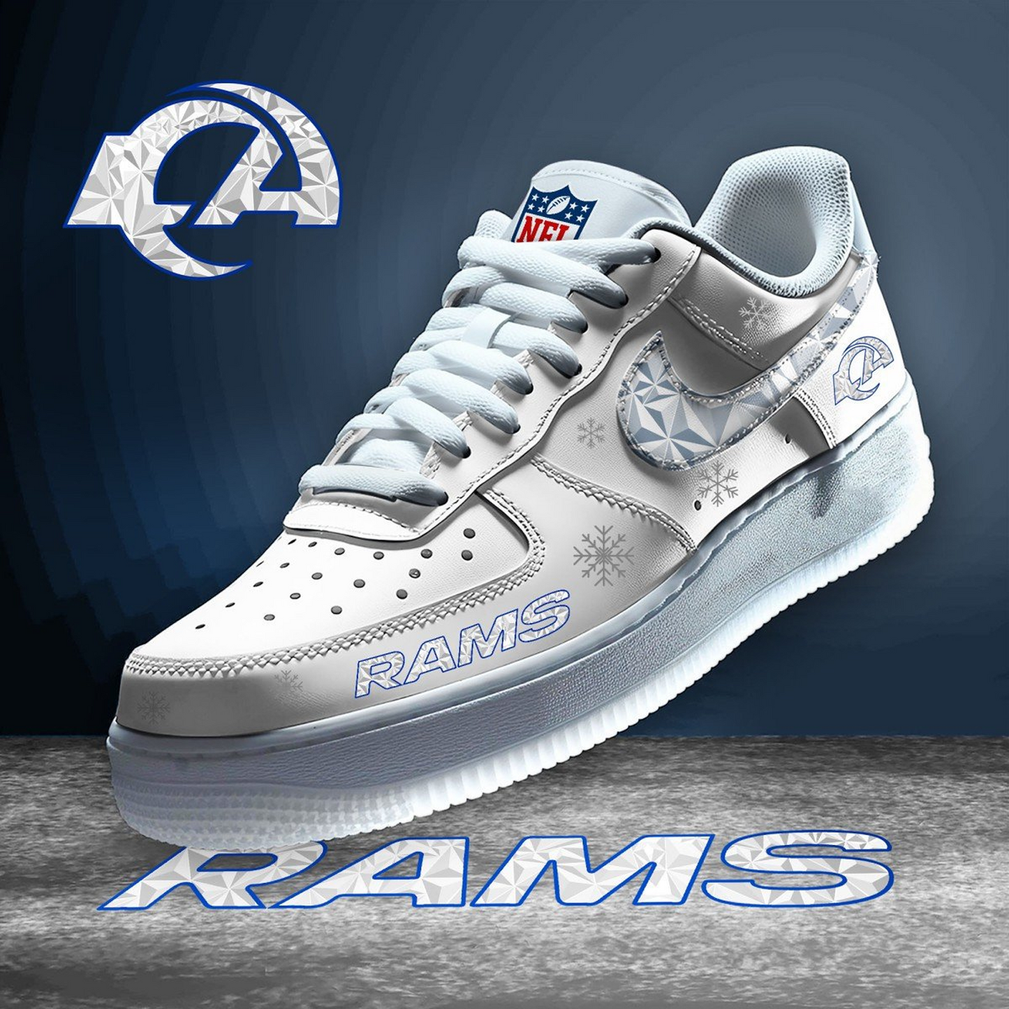 LAR x NFL Diamond Air Sneaker - Limited Edition DatND DVT