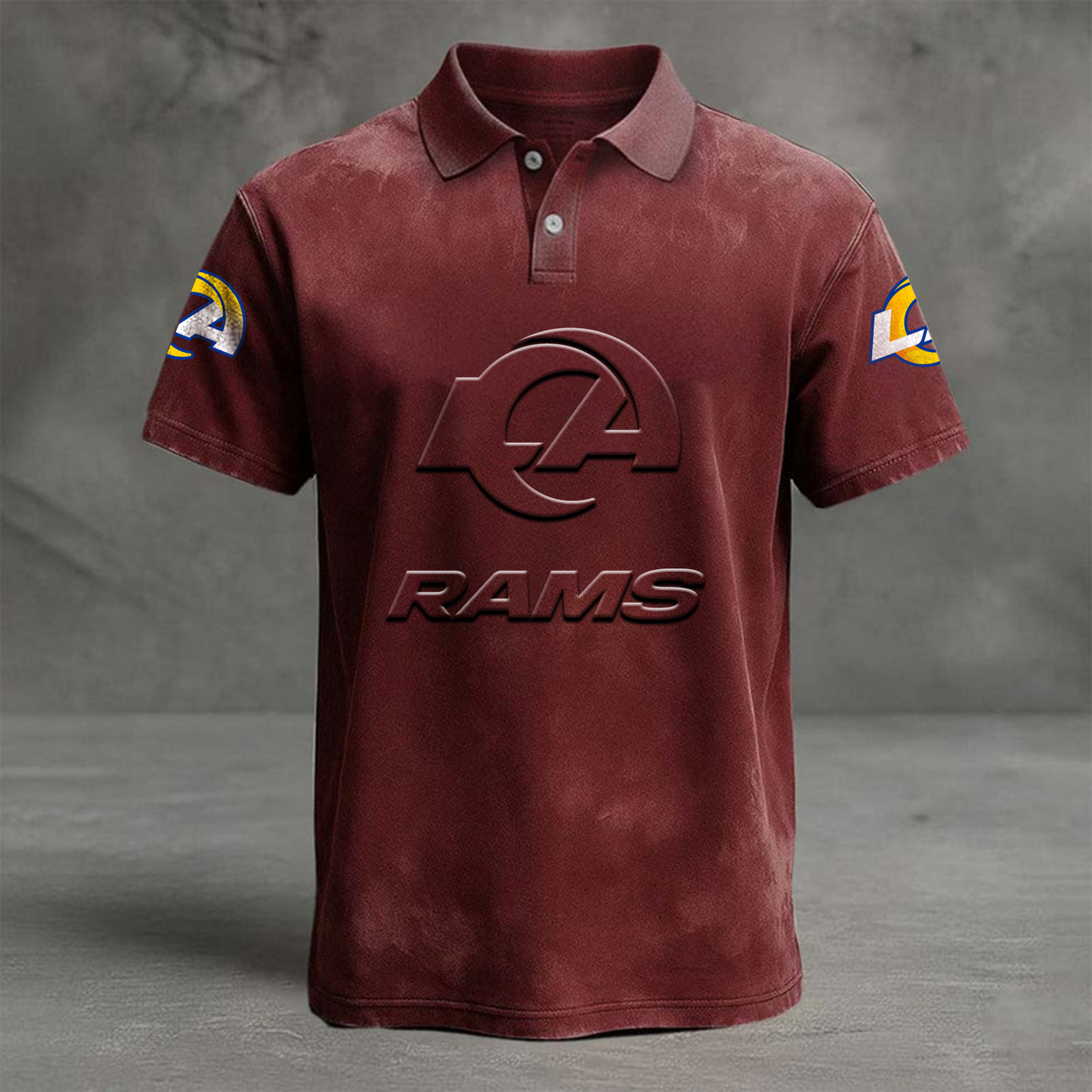 LAR x NFL Embossed Polo Shirt DATND TANTD