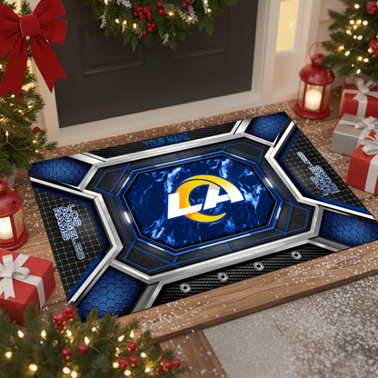 LAR x NFL Personalized Sport Doormat, Gifts For Christmas DDT NTL