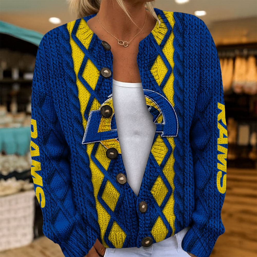 LAR x NFL Women's Cardigan Sweater DatND DVT