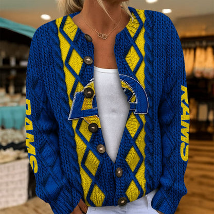 LAR x NFL Women's Cardigan Sweater DatND DVT