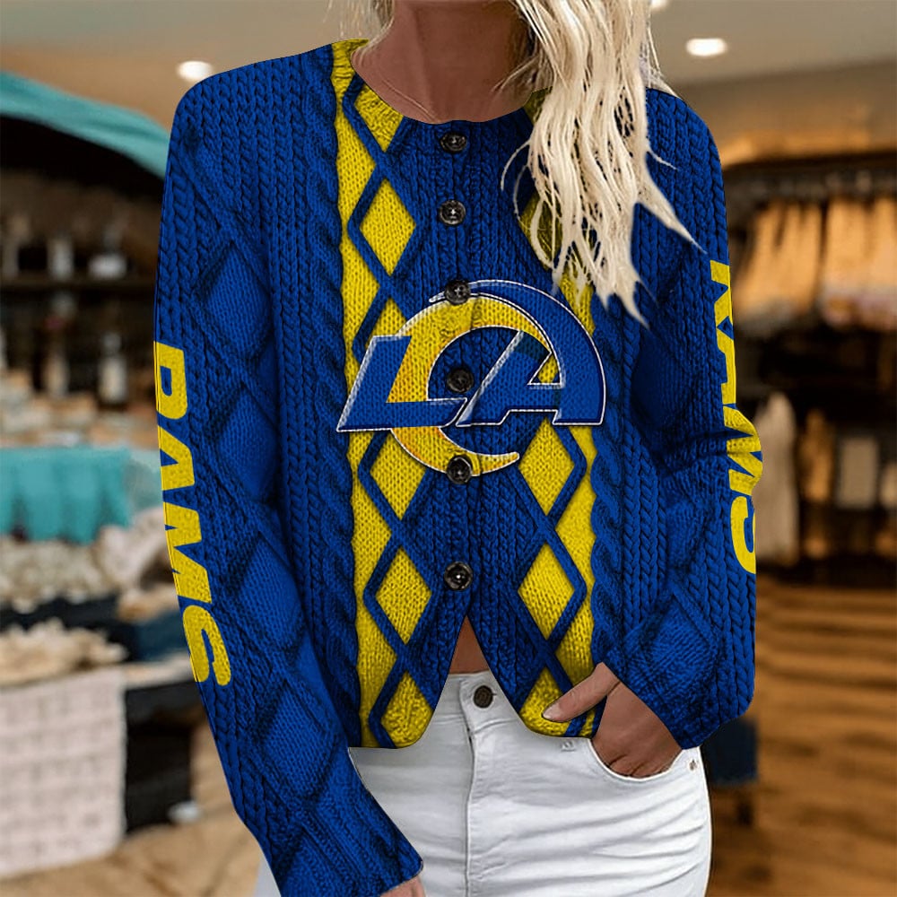 LAR x NFL Women's Cardigan Sweater DatND DVT