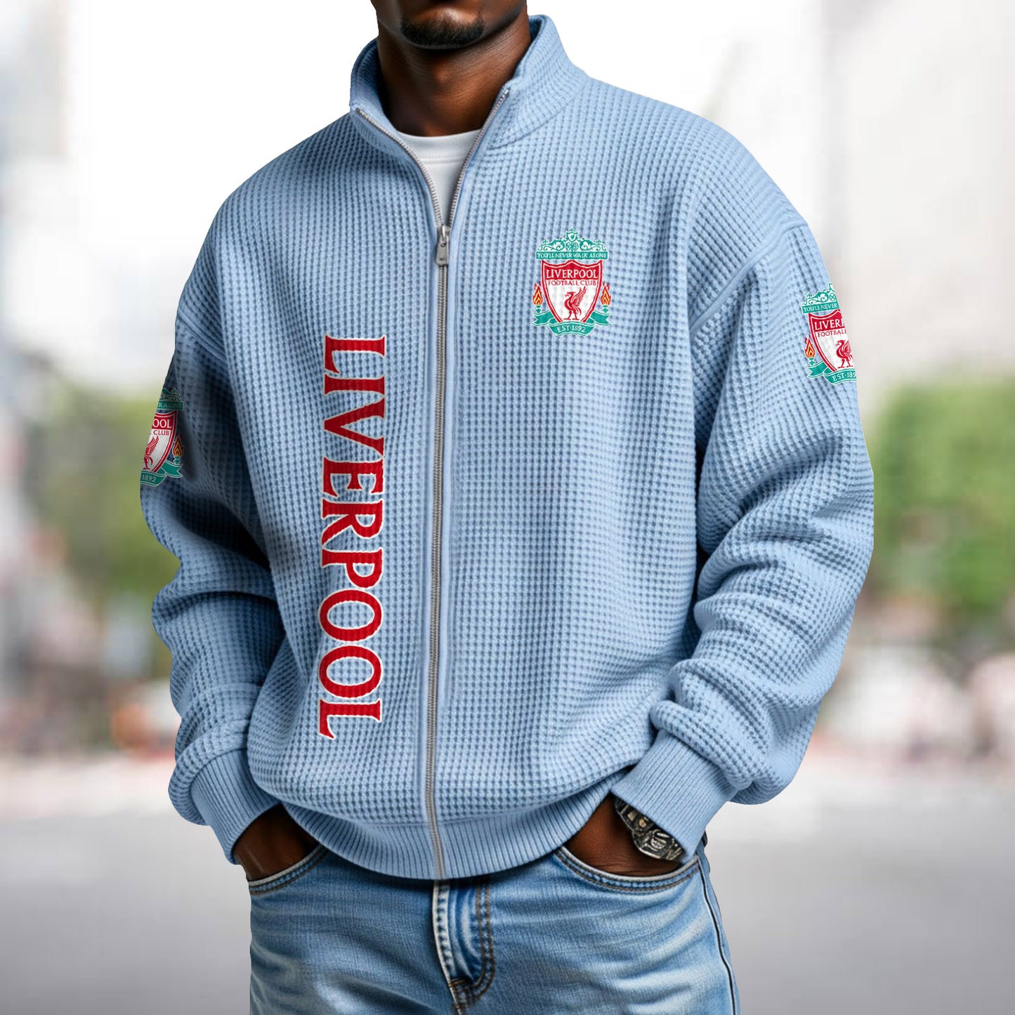 LIV x EPL Waffle Zip Up Sweatshirt DatND DVT