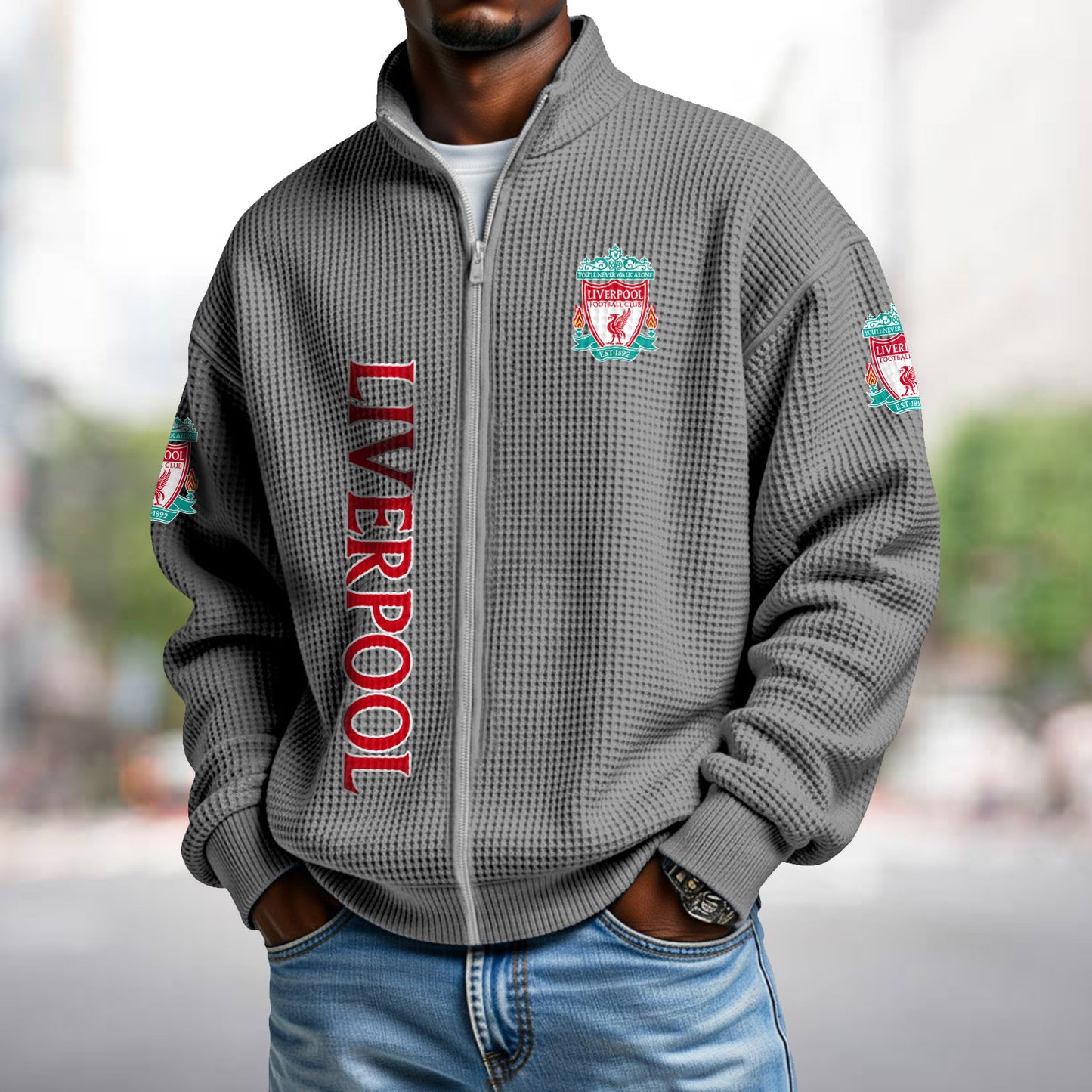 LIV x EPL Waffle Zip Up Sweatshirt DatND DVT