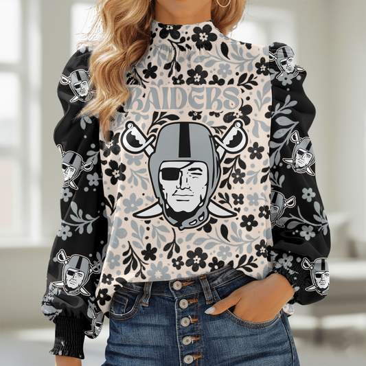 LVR NFL Women Puff Sleeve Blouse DDT NTL