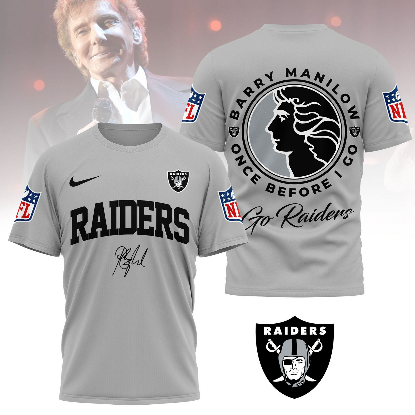 LVR Premium NFL Barry Manilow Fan Shirt DDT CTND