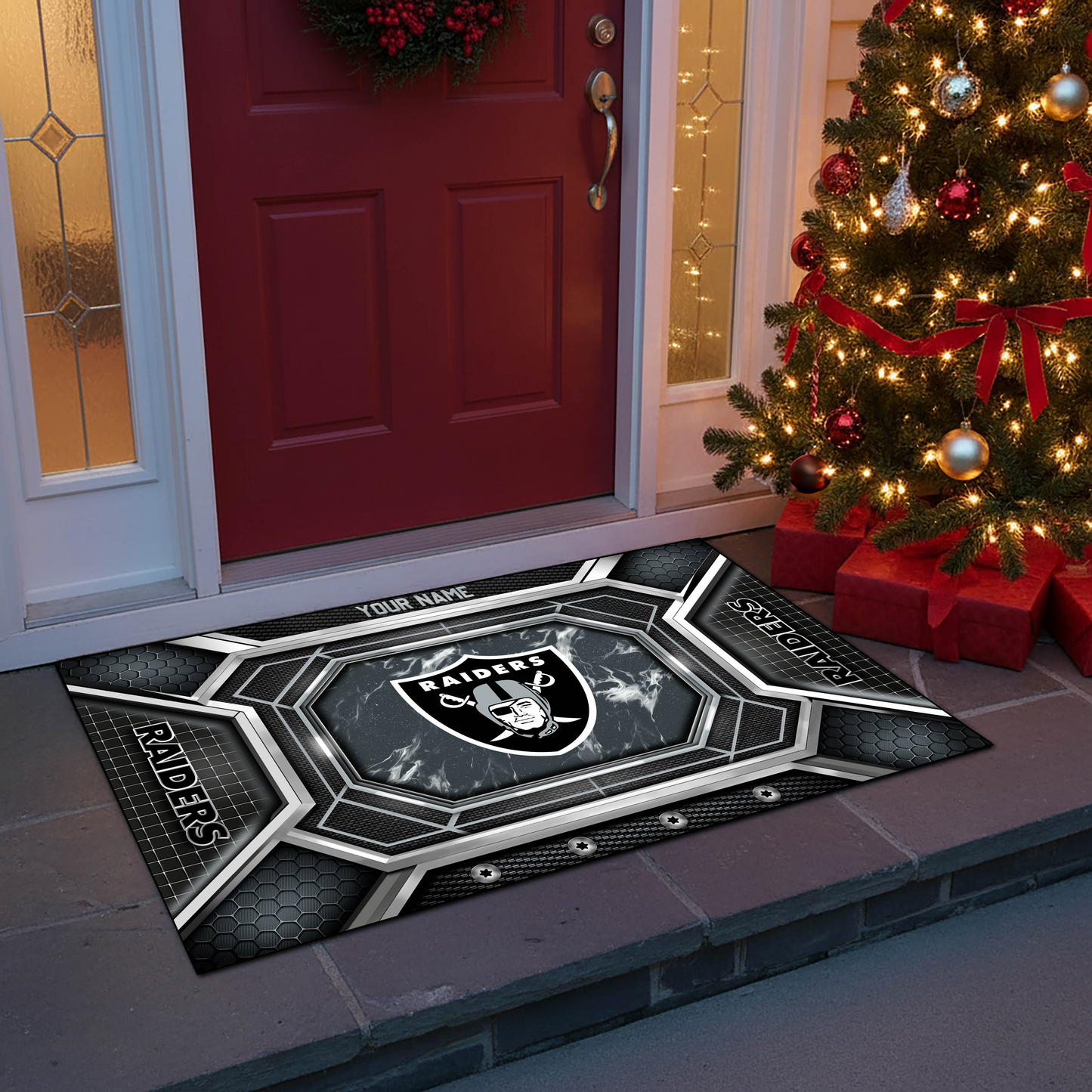 LVR x NFL Personalized Sport Doormat, Gifts For Christmas DDT NTL