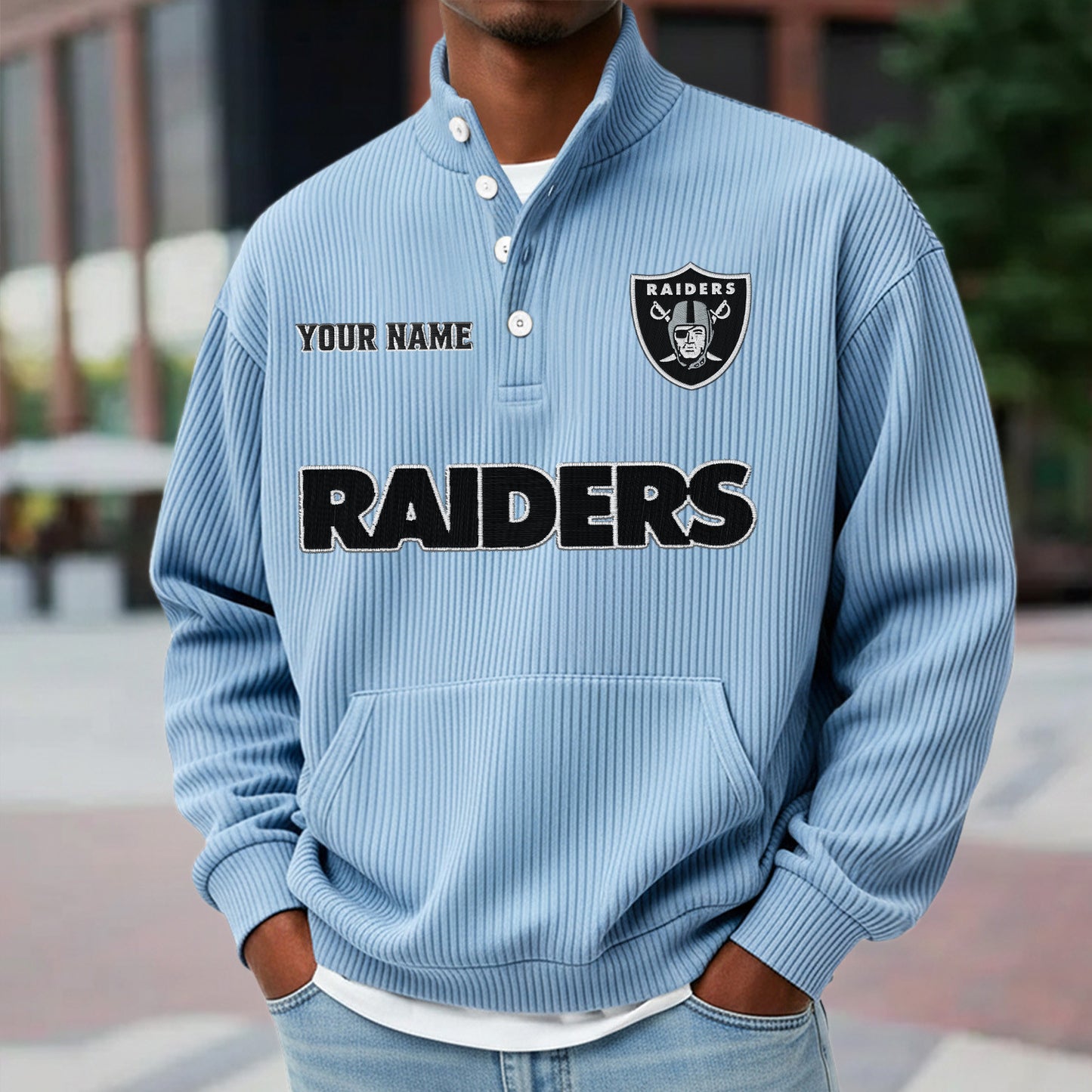 LVR x NFL Waffle High Neck Long Sleeved Sweatshirt DATND TANTD 221125