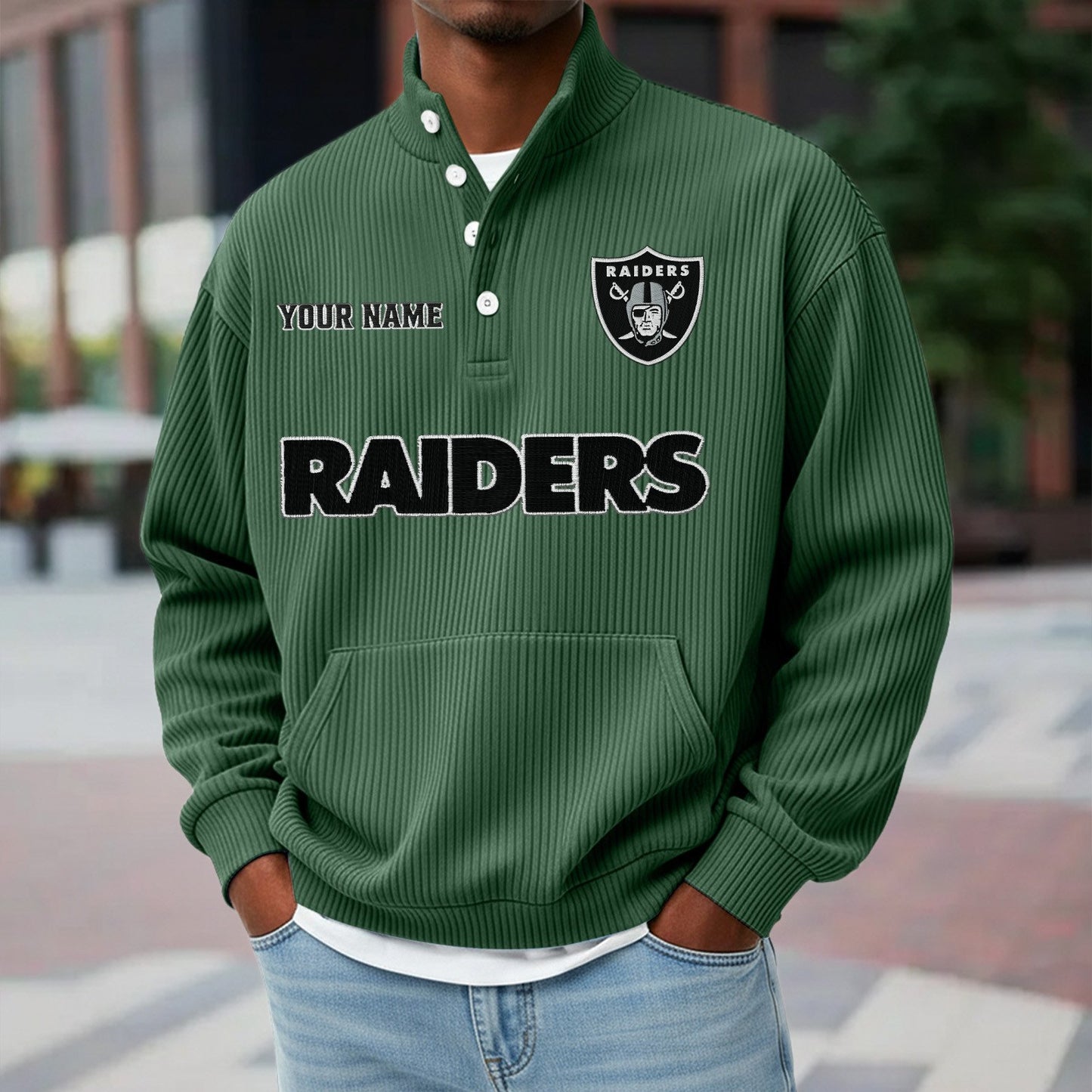 LVR x NFL Waffle High Neck Long Sleeved Sweatshirt DATND TANTD 221125