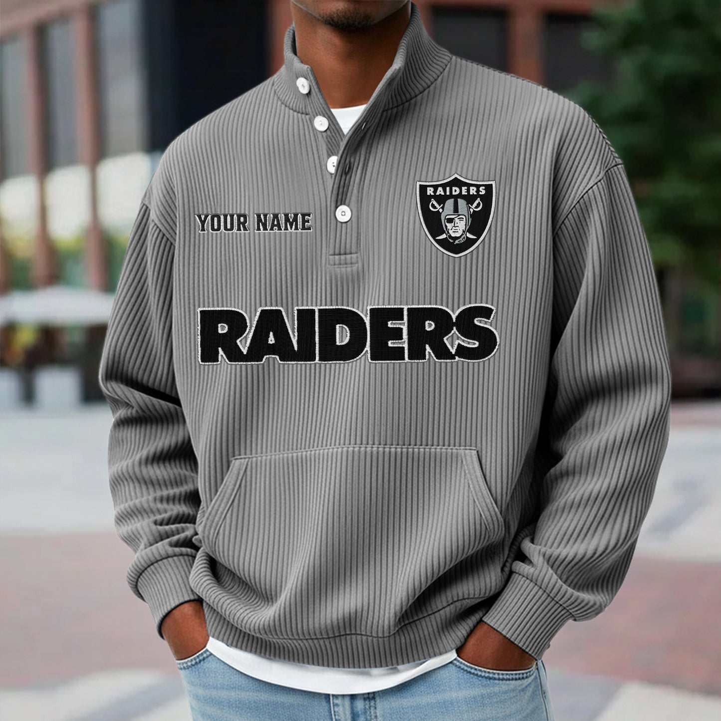 LVR x NFL Waffle High Neck Long Sleeved Sweatshirt DATND TANTD 221125