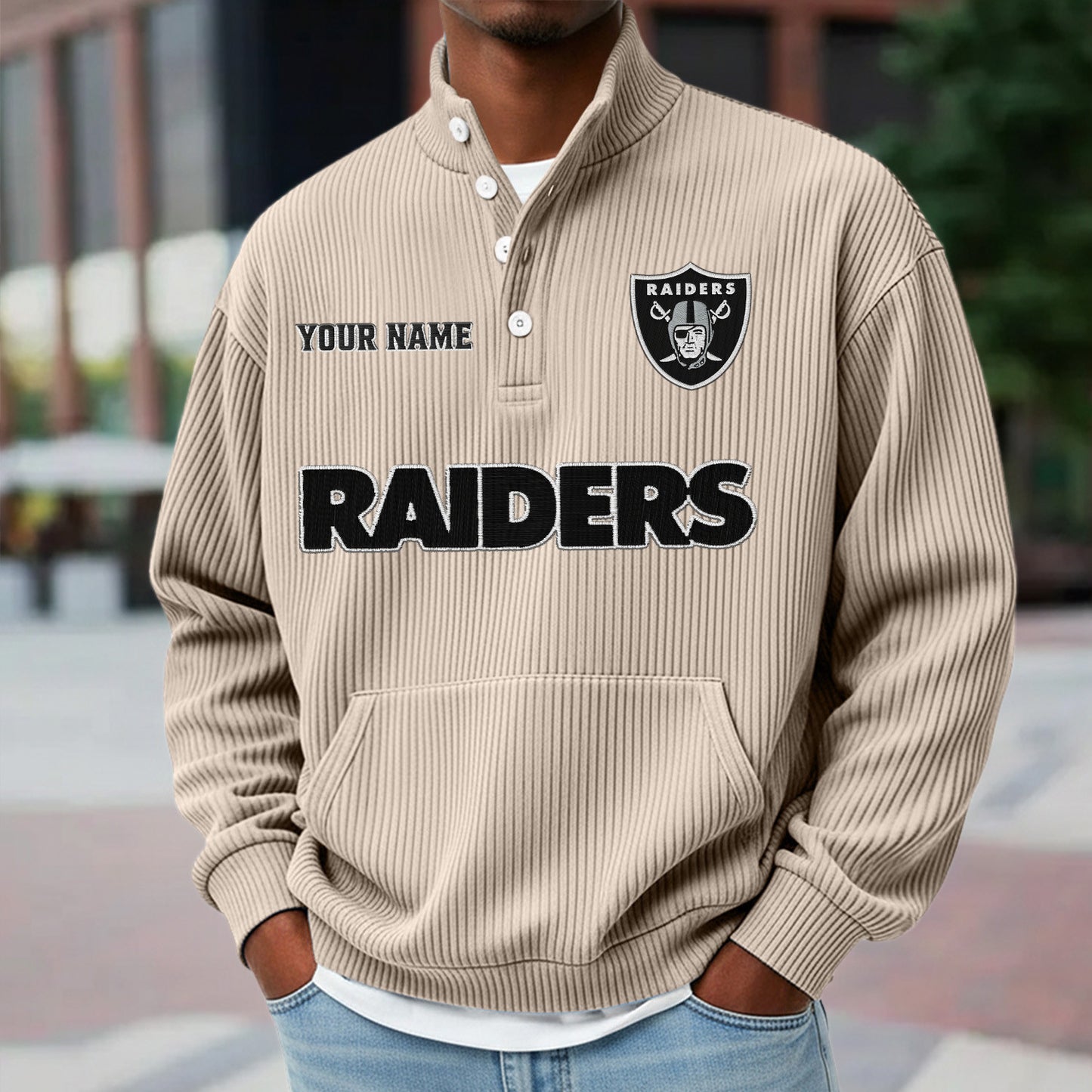 LVR x NFL Waffle High Neck Long Sleeved Sweatshirt DATND TANTD 221125