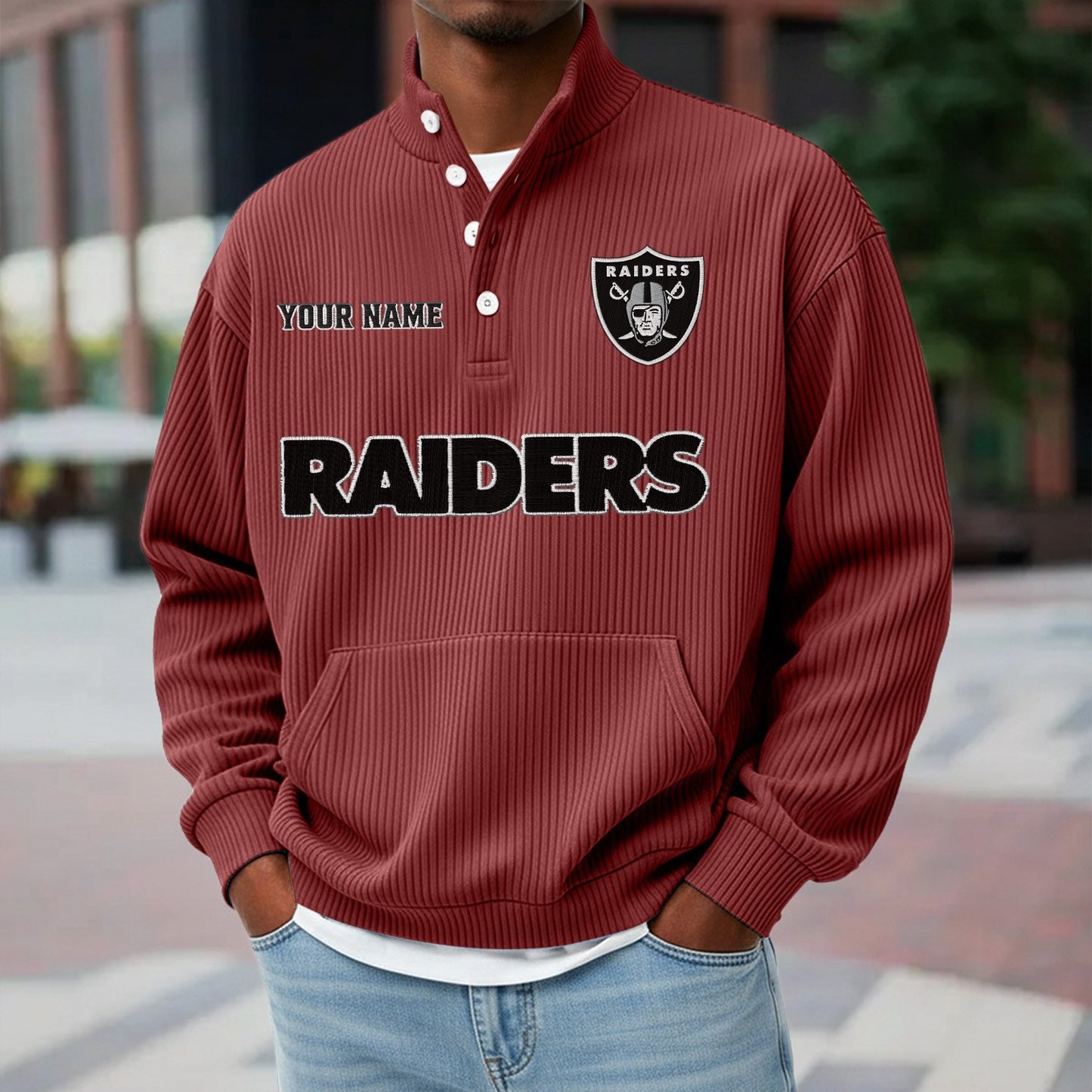 LVR x NFL Waffle High Neck Long Sleeved Sweatshirt DATND TANTD 221125