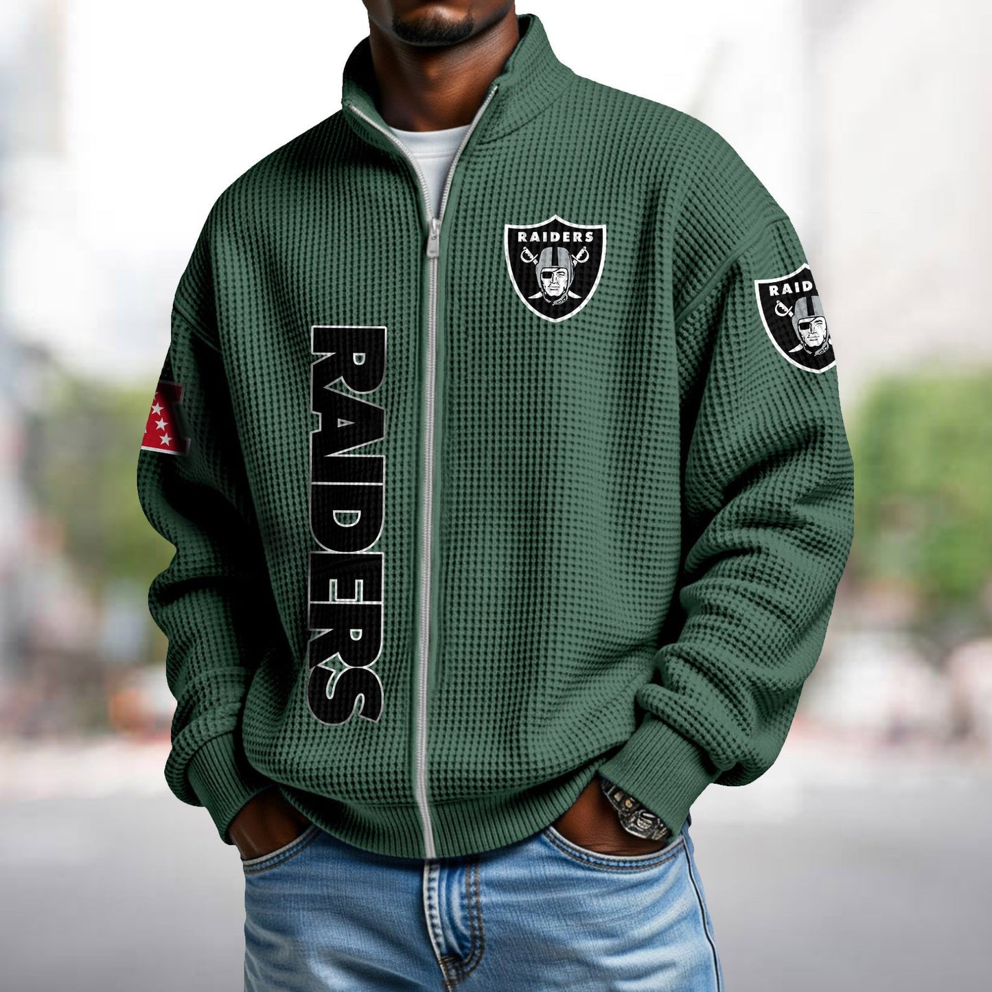 LVR x NFL Waffle Zip-Up Sweatshirt DATND TANTD