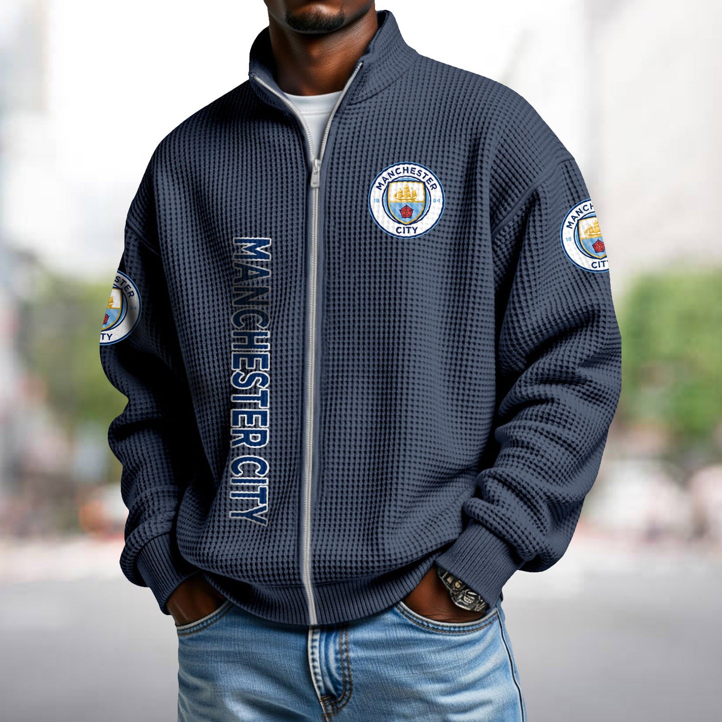 MC x EPL Waffle Zip Up Sweatshirt DatND DVT