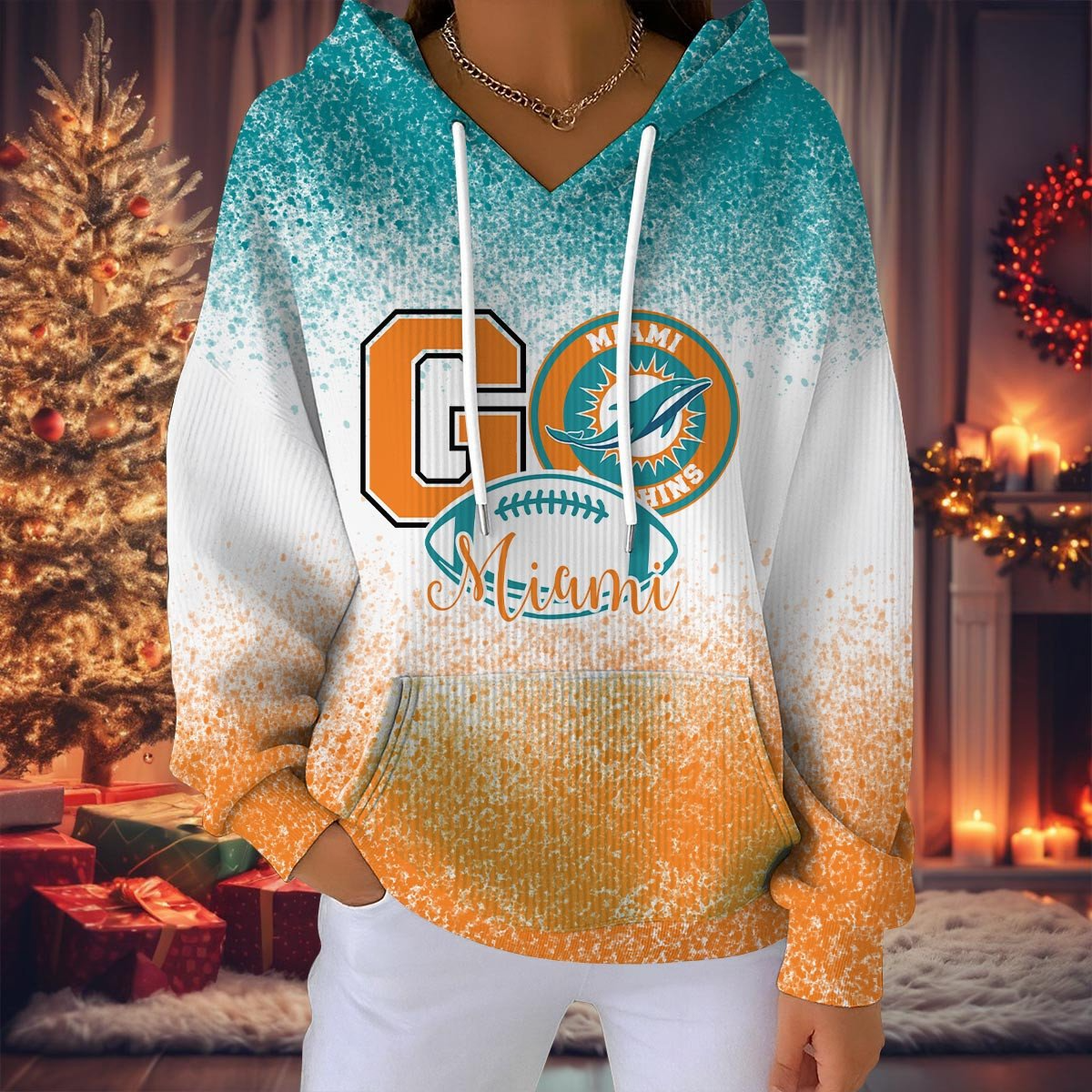 MD NFL Women Hooded Sweatshirt DDT NTL