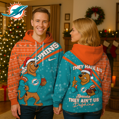 MD Premium NFL Funny Christmas Scooby Doo 3D Hoodie DDT CTND